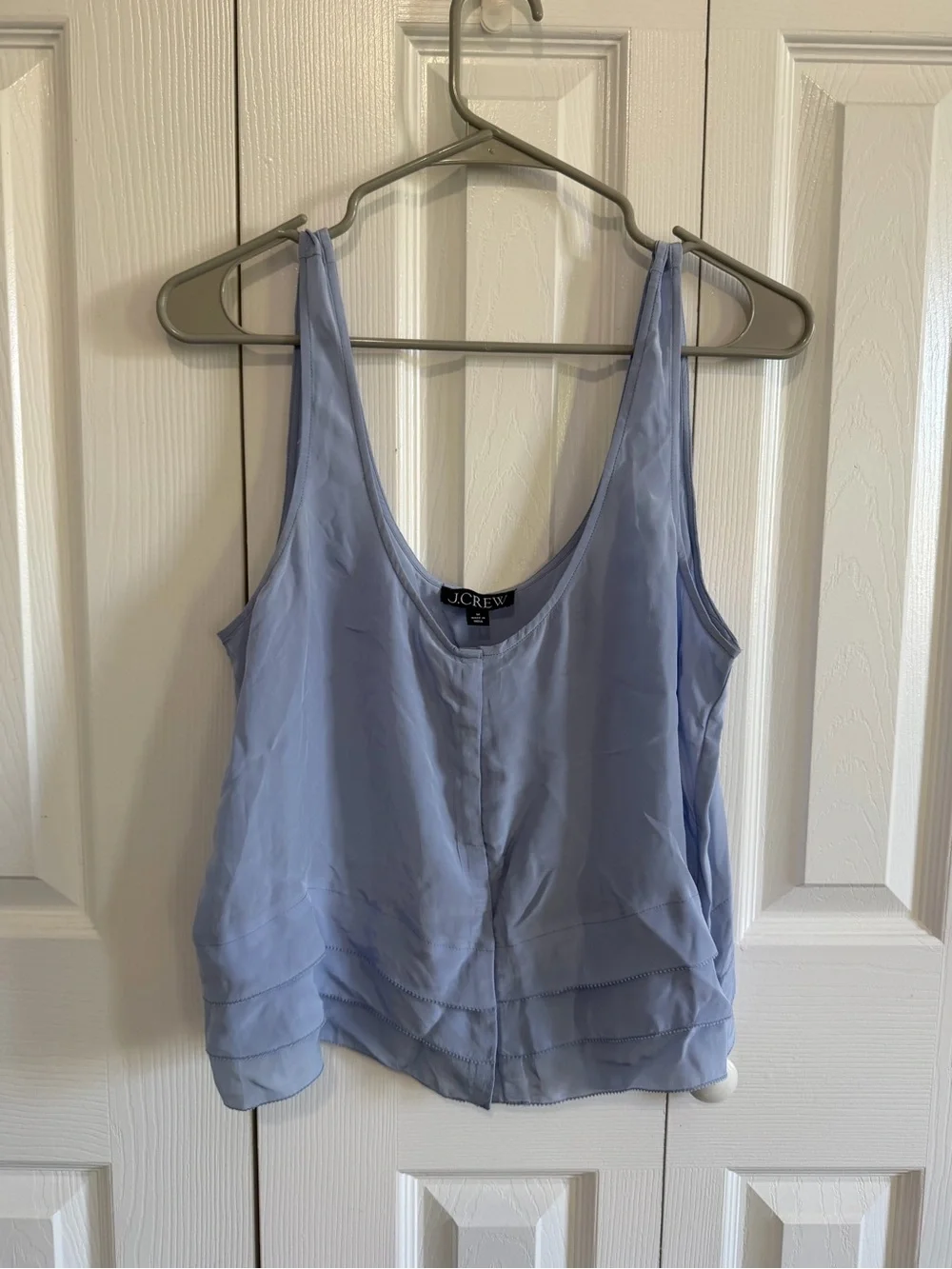 J.Crew Crepe Tank Cornflower Blue Size M